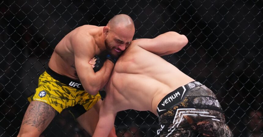 UFC 314 video: Jean Silva puts Bryce Mitchell to sleep with nasty ninja choke submission