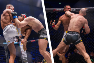 Watch 5 Knockdowns in the WAR between Flying Uwe Schüder and Der Breite Ediz Tasci at Oktagon 69