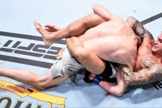 Watch: Dustin Poirier Teaches Jumping Guillotine, Chokes Out Reporter - Don't Be Silly, Jump the Gilly