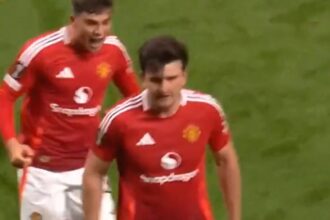 Harry Maguire scores 120th-minute winner against Lyon to send Manchester United to Europa League semifinals (Video)