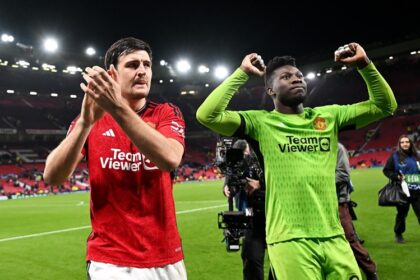 Manchester United defender Harry Maguire backs goalkeeper Andre Onana after Lyon blunder (Video)
