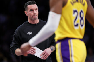 Brian Windhorst on what happened with JJ Redick and Reggie Miller before the LA Lakers loss in Game 5, 'he had to...'