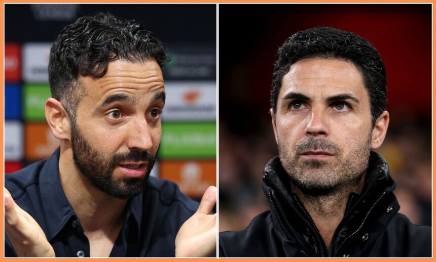 Ruben Amorim and Mikel Arteta