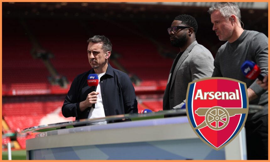 Gary Neville during Liverpool vs Arsenal