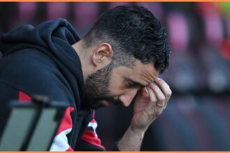 Man United manager Ruben Amorim