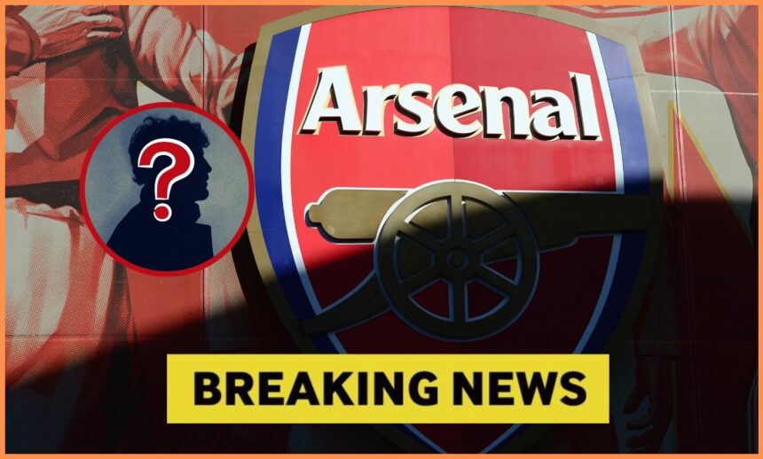 Arsenal FC logo at the Emirates Stadium