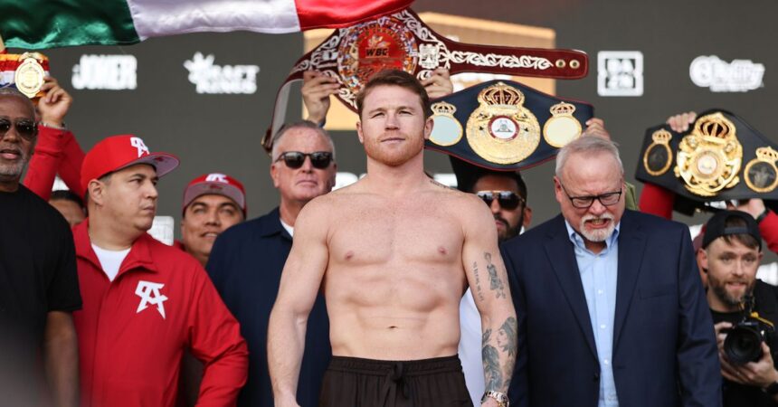 Canelo vs. Scull weigh-in results: Canelo Alvarez on point for undisputed super middleweight title fight