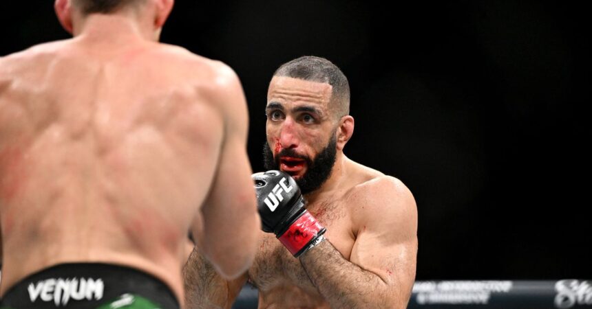 Dana White shares horrific image of Belal Muhammad’s bloody split lip after UFC 315 main event