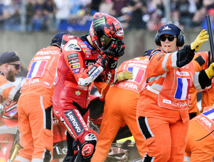 Francesco Bagnaia: “Zero warning” before Le Mans Sprint crash - “slower, less lean angle…”