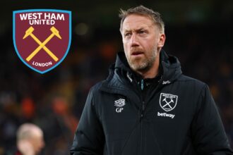 Graham Potter during West Ham vs Wolves