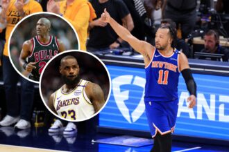 Jalen Brunson has a shot at surpassing Michael Jordan in a playoff record, LeBron James is No. 1