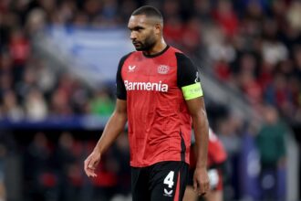 Jonathan Tah of Bayer Leverkusen