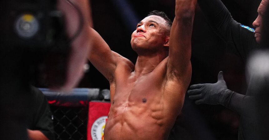 Mairon Santos done brooding over unfair win, calls for 2nd-round knockout of Sodiq Yusuff at UFC Vegas 106