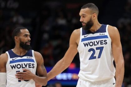 Rudy Gobert and Mike Conley pic