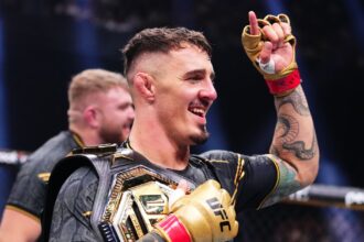 Tom Aspinall trolls Jon Jones with announcement tease: ‘I’m fighting for a new belt’