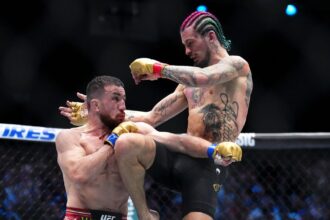 UFC 316 poster released featuring pair of title fight grudge matches
