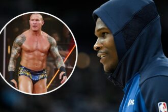 WWE superstar Randy Orton bestows Anthony Edwards with his iconic nickname ahead of Steph Curry battle