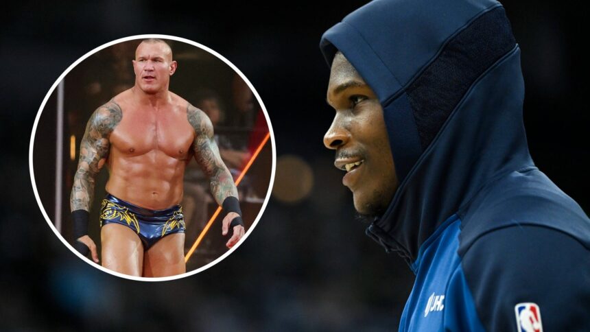 WWE superstar Randy Orton bestows Anthony Edwards with his iconic nickname ahead of Steph Curry battle