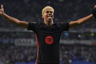 Lamine Yamal stunner breaks deadlock in Catalan Derby as Barcelona secure La Liga title (Video)