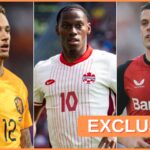 Noa Lang, Jonathan David and Granit Xhaka