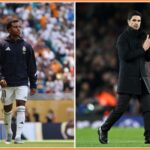 Rodrygo Goes and Mikel Arteta