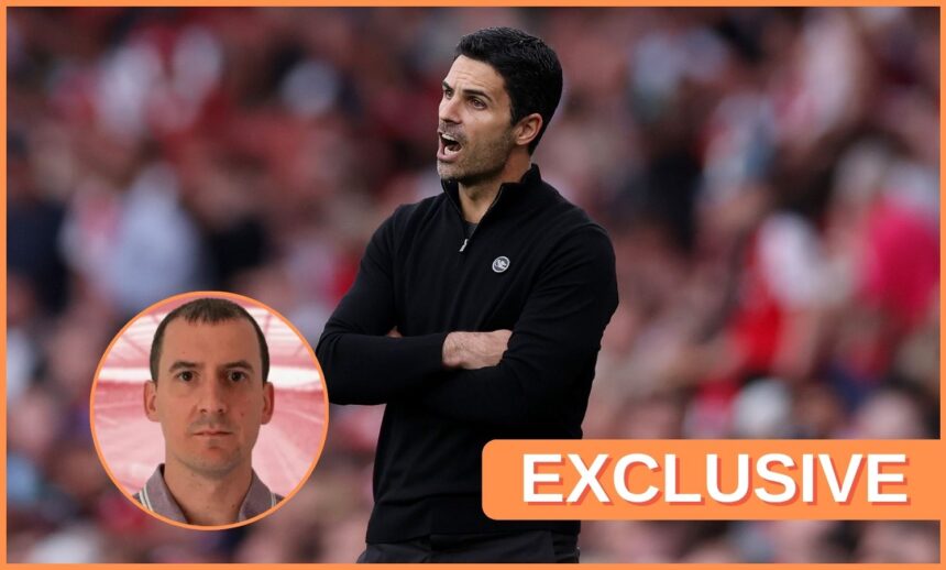 Mikel Arteta and Charles Watts