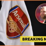 Arsenal corner flag and Fabrizio Romano