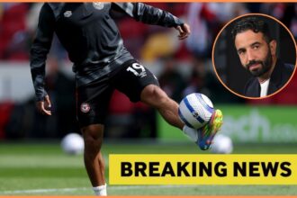 Bryan Mbeumo warming up for Brentford, plus Ruben Amorim