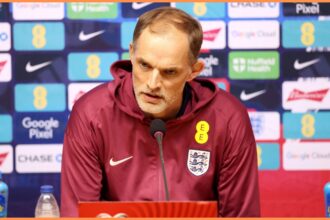 Thomas Tuchel at his England press conference