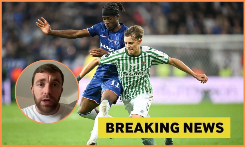 Jesus Rodriguez in action for Real Betis against Chelsea