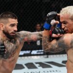Ilia Topuria sleeps Charles Oliveira with brutal knockout, nearly brawls with Paddy Pimblett after UFC 317 main event