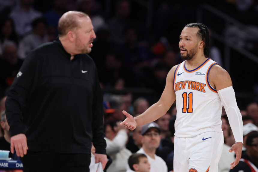Jalen Brunson goes off on reporter for Tom Thibodeau comment, coach's future unclear after elimination
