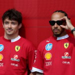 Lewis Hamilton and Charles Leclerc take £3m Ferrari supercar for spin