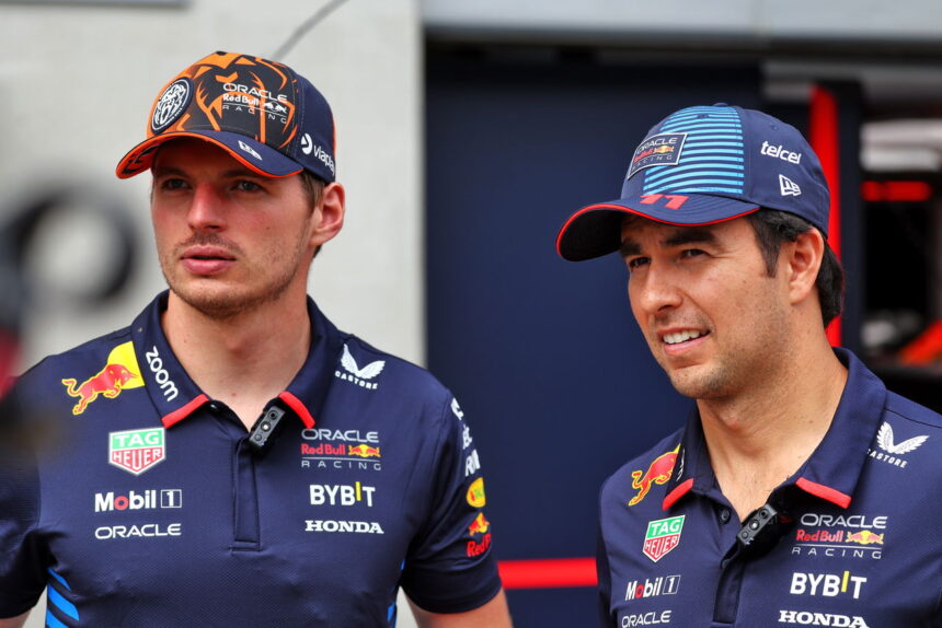 Max Verstappen reacts after Sergio Perez reopen old wounds
