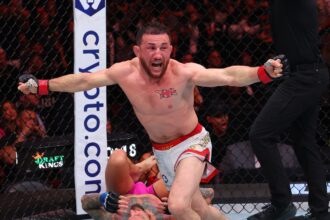 Merab Dvalishvili taps out Sean O’Malley with nasty choke to defend title in UFC 316 main event