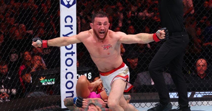 Merab Dvalishvili taps out Sean O’Malley with nasty choke to defend title in UFC 316 main event