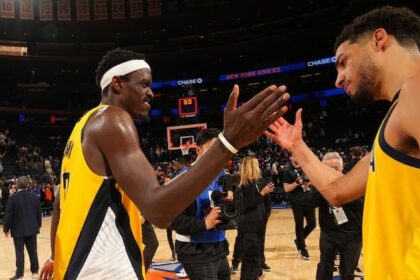 Pascal Siakam and Tyrese Haliburton Pacers pic