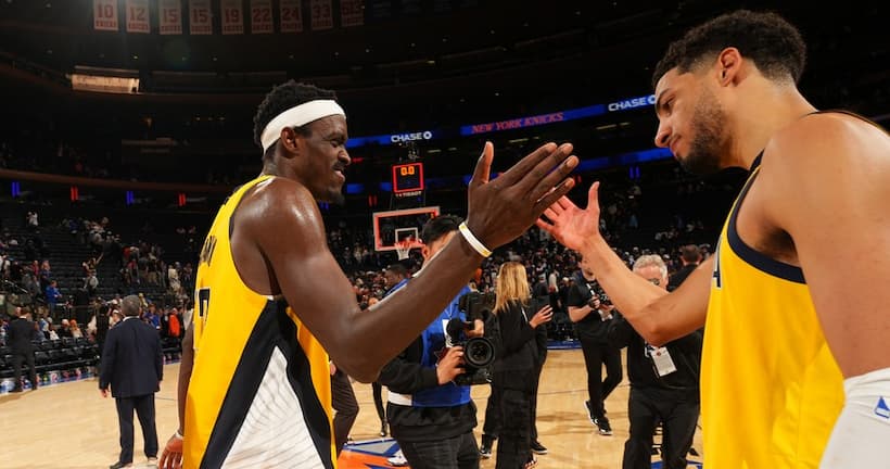 Pascal Siakam and Tyrese Haliburton Pacers pic
