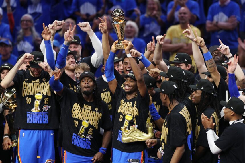 Shai Gilgeous-Alexander hails 'once in a lifetime' teammate after NBA title, 'We don't win...'