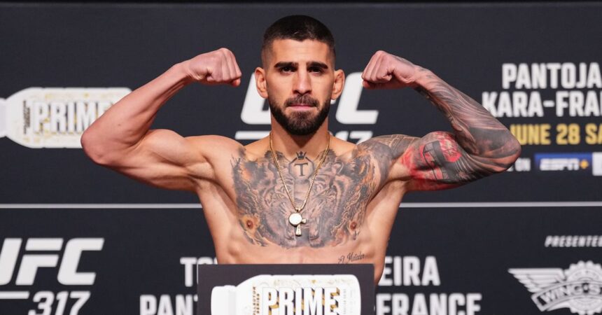 UFC 317 weigh-in results: Ilia Topuria set for title fight despite strange commission error