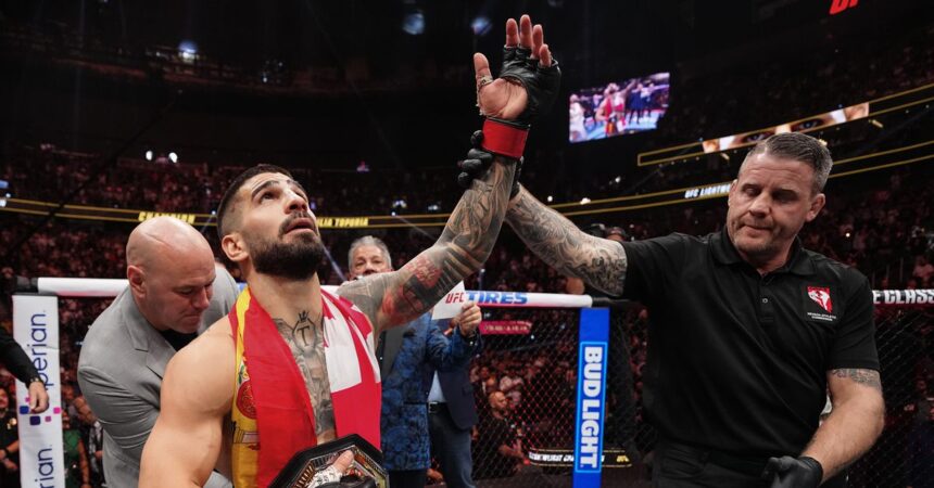 ‘Some Ali sh*t’: Dana White praises Ilia Topuria after star-making performance at UFC 317