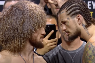 ‘Tomorrow won’t be kissing’: Merab Dvalishvili and Sean O’Malley have intense final faceoff ahead of UFC 316