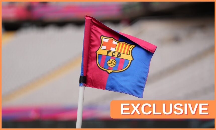 Barcelona flag exclusive image