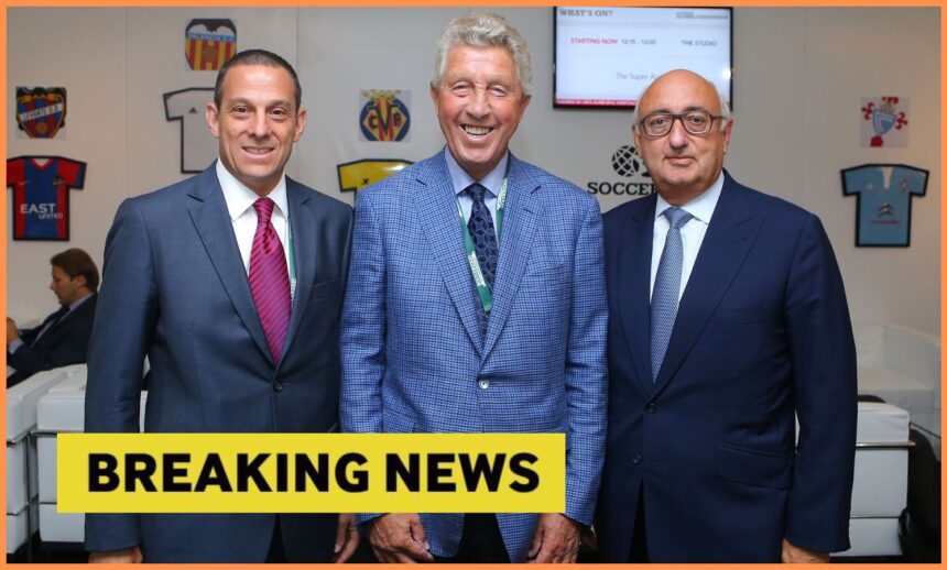 Jonathan Barnett (right) the Soccerex Global Convention at Manchester Central on September 8, 2015