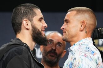 Dustin Poirier praises Ilia Topuria but cautions him about jumping up to welterweight to fight Islam Makhachev
