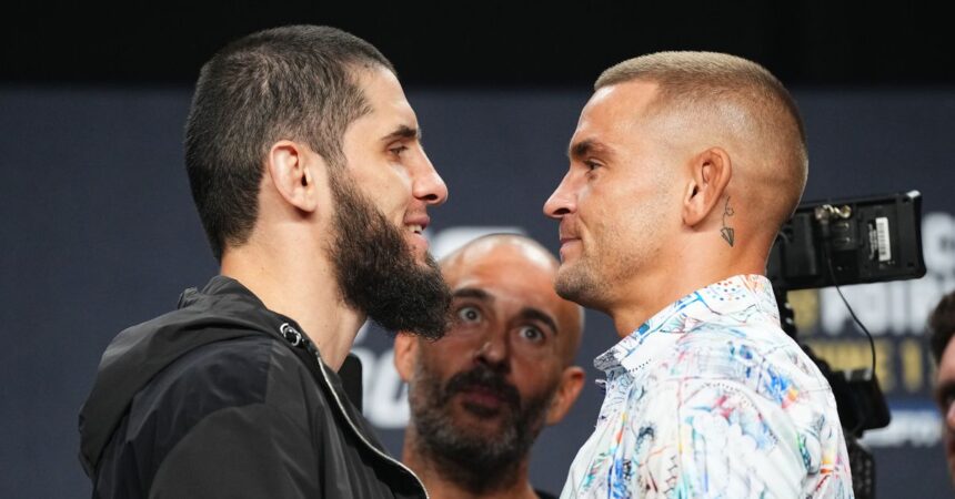 Dustin Poirier praises Ilia Topuria but cautions him about jumping up to welterweight to fight Islam Makhachev