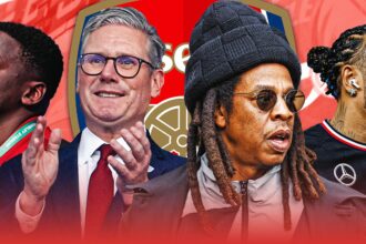 Famous Arsenal fans, including Keir Starmer, Jay-Z and Kim Kardashian