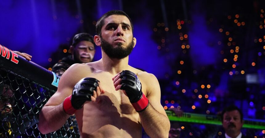 Islam Makhachev reacts to Ilia Topuria jumping him in UFC rankings, teases date for next fight