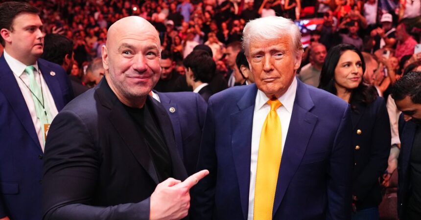 President Trump reveals plans to hold a UFC event at the White House in 2026