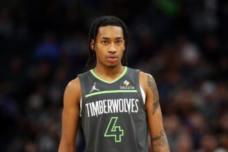 Rob Dillingham gives instant reaction to Joan Beringer's sensational Timberwolves debut, 'don't even...'